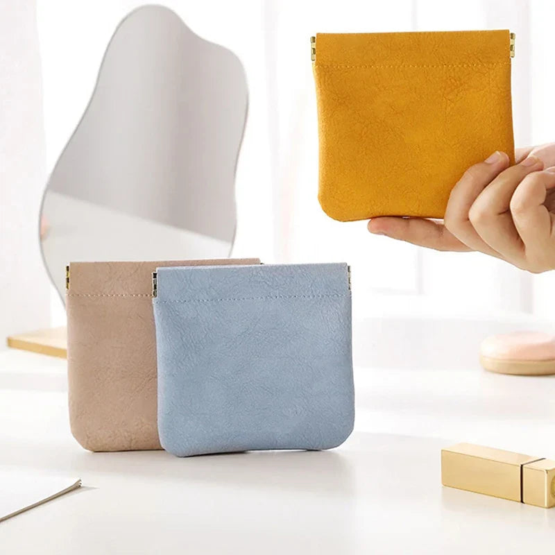 Leather Cosmetic Pouch – Jewelry, Earphone & Lipstick Organizer Cosmetic Organizer Pouch Qme