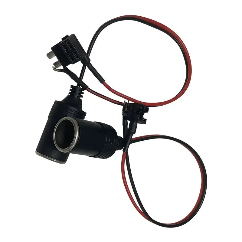 Pure Copper Car Cigarette Lighter Female Socket Plug Cable Car Socket Adapter Qme