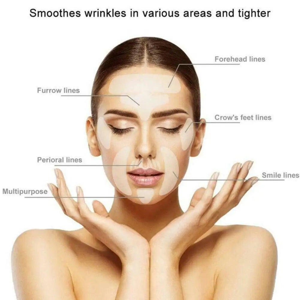Reusable Silicone Anti-Wrinkle Face Patches – Forehead & Cheek Anti-Wrinkle Patches Qme