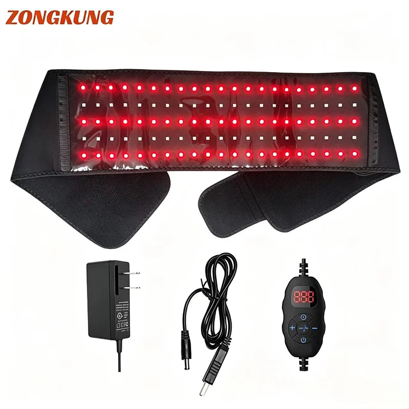 105 LED Red Light Therapy Belt 660nm 850nm – Wearable Wrap Red Light Therapy Belt Qst