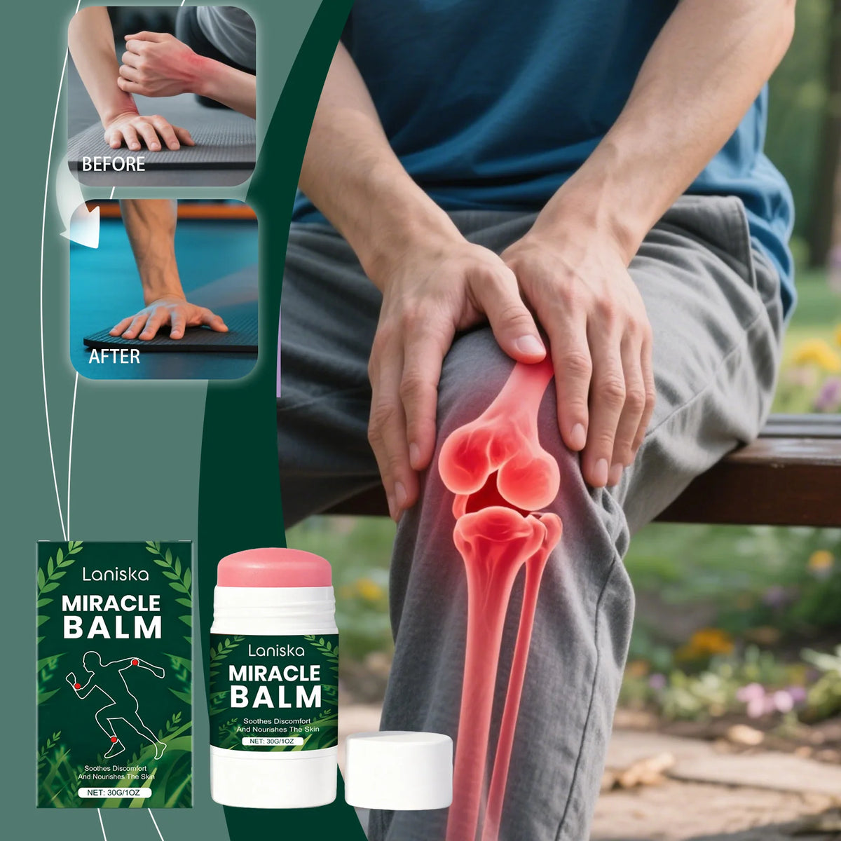 Joint Care Comfort Stick – Neck, Back, Hands & Legs Topical Wellness Stick Qst