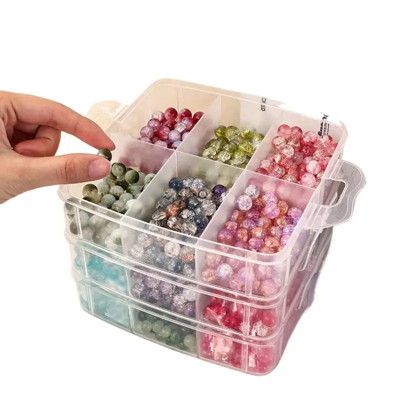 Clear Stackable Jewelry & Toy Organizer Box – 1–4 Tier Stackable Organizer Box Qme