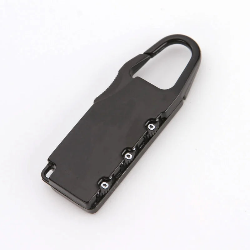 Zinc Alloy Mini Combination Lock – Secure Travel Bag Lock Travel Combination Lock Qme 1pcs black