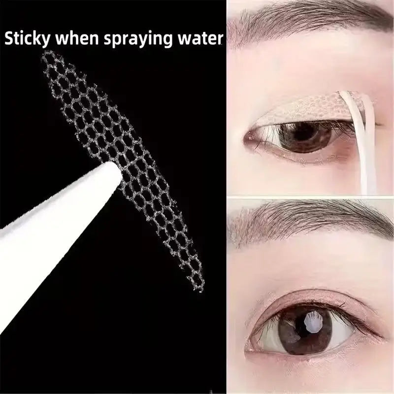 Lace Mesh Teardrop Eyelid Tape – Invisible Double Fold Sticker Eyelid Tape Qme