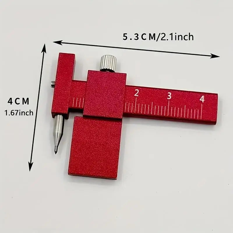 Parallel Scribing Ruler – Stainless Steel Scale Auxiliary Tool Scribing Ruler Tool Qme