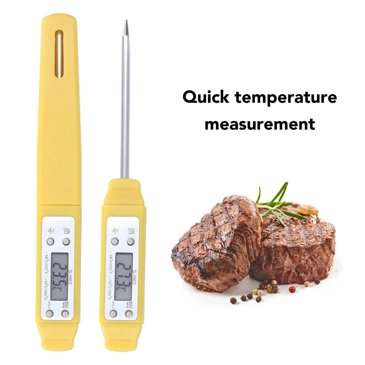 DECDEAL Digital Food Thermometer – Auto Calibration Pen Digital Food Thermometer Qst