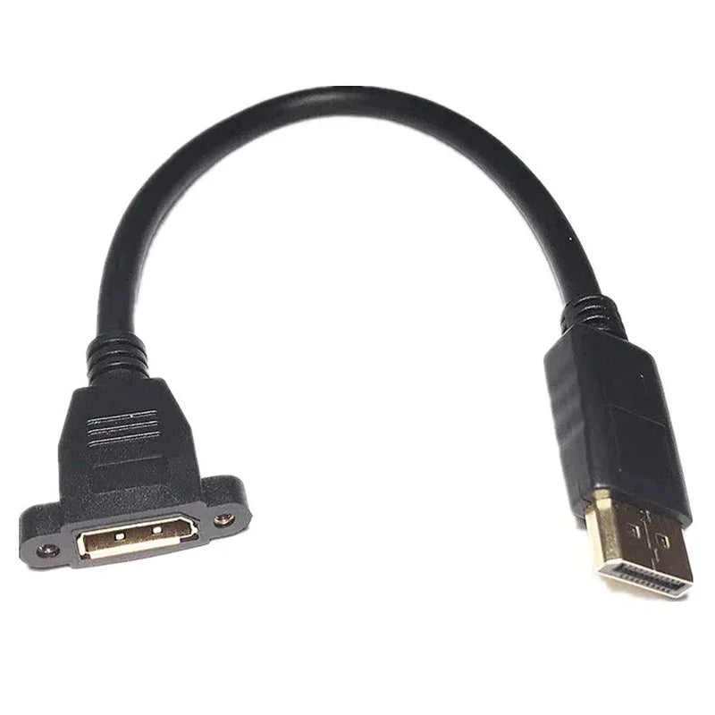 DisplayPort 1.2 Male to Female Locking Extension Cable 4K DisplayPort Extension Cable Qme