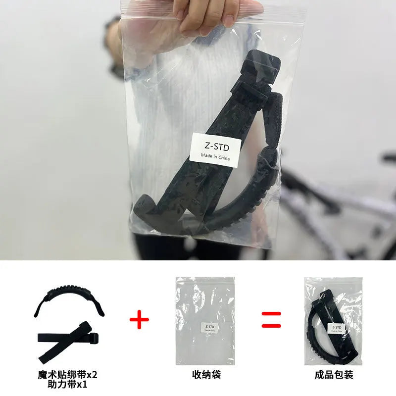 Folding Bicycle Carrying Strap – Lightweight Portable Bike Handle Bicycle Carrying Strap Qme black