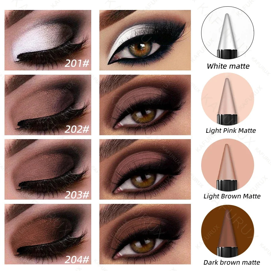 4-Color Matte Eyeshadow Stick Pen – Waterproof Nude Eye Makeup Eyeshadow Stick Pen Qme