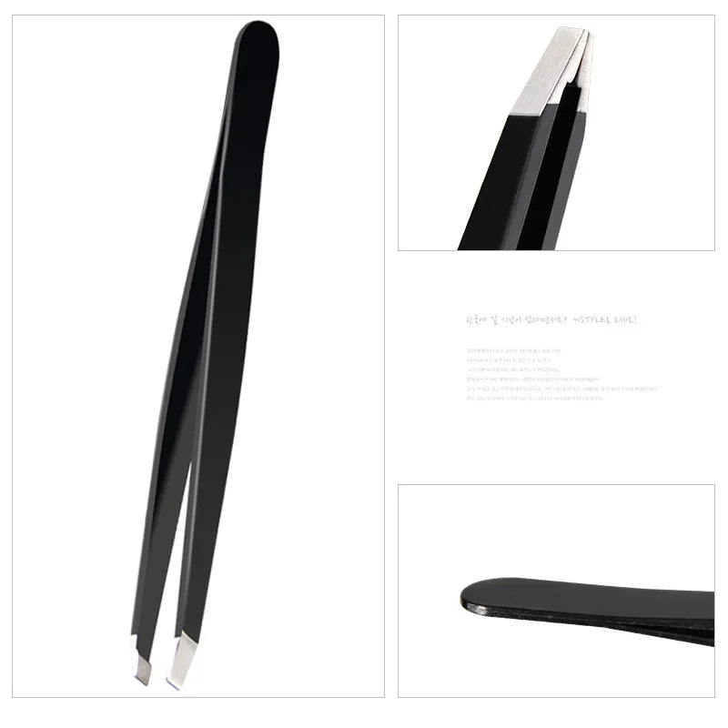 Rose Gold Stainless Steel Eyebrow Tweezers – 6 Colors Eyebrow Tweezers Qme