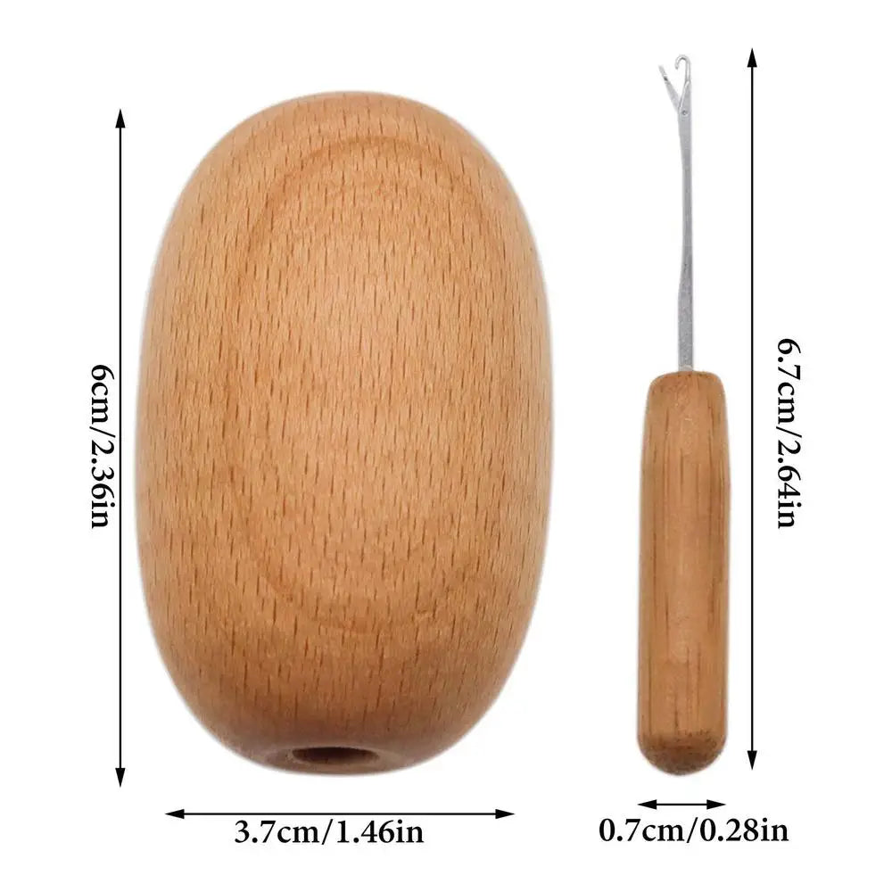 Wooden Darning Egg for Socks & Clothes Sewing | Smooth Wood Darning Egg Tool Qme A