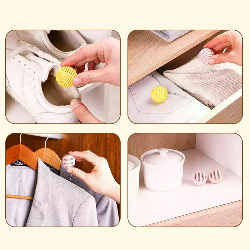Long-Lasting Aromatic Deodorizer Freshener Balls – 11 Colors Aromatic Deodorizer Ball Qme