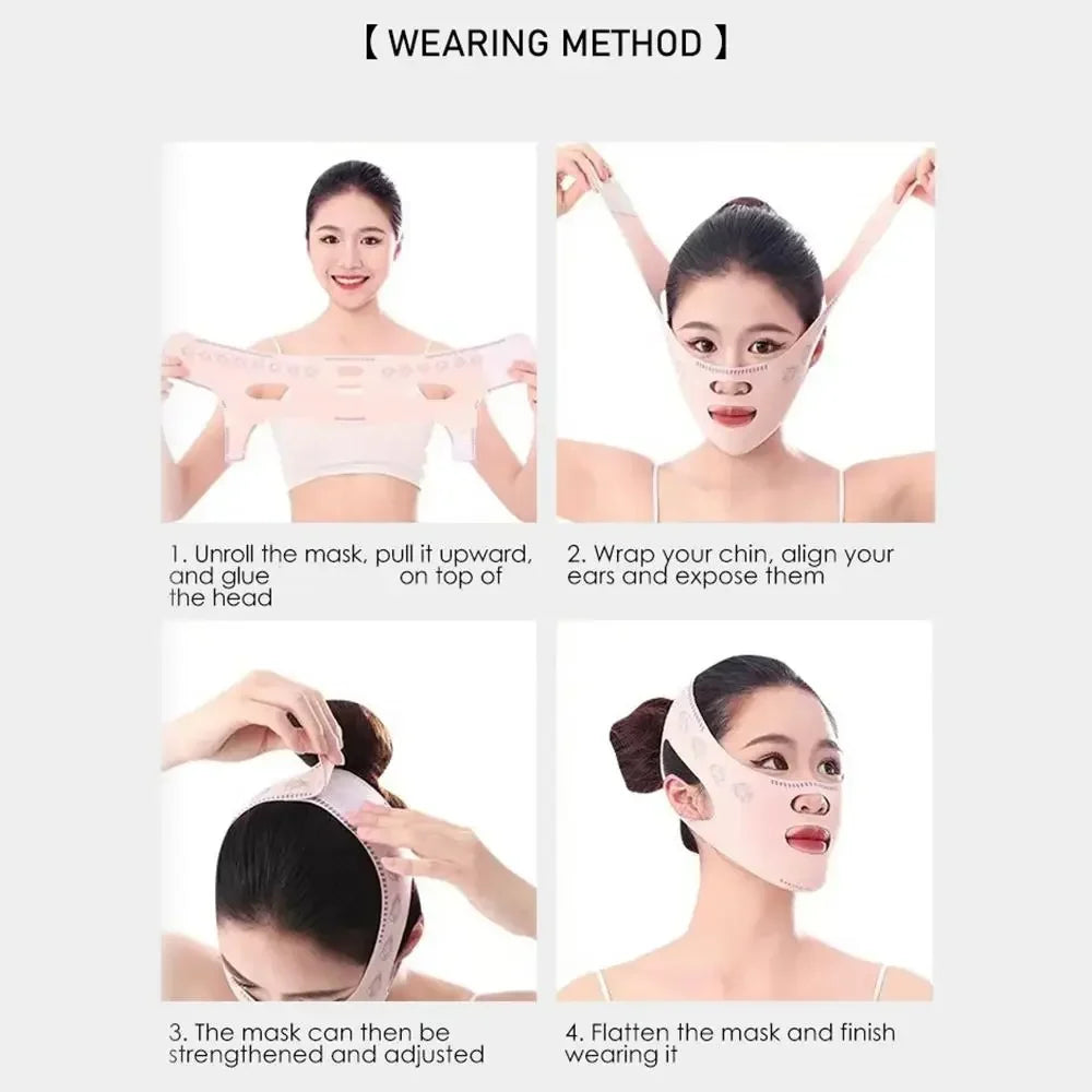 V-Line Face Slimming Band – Cheek Lift & Chin Contouring Mask Facial Slimming Mask Qme