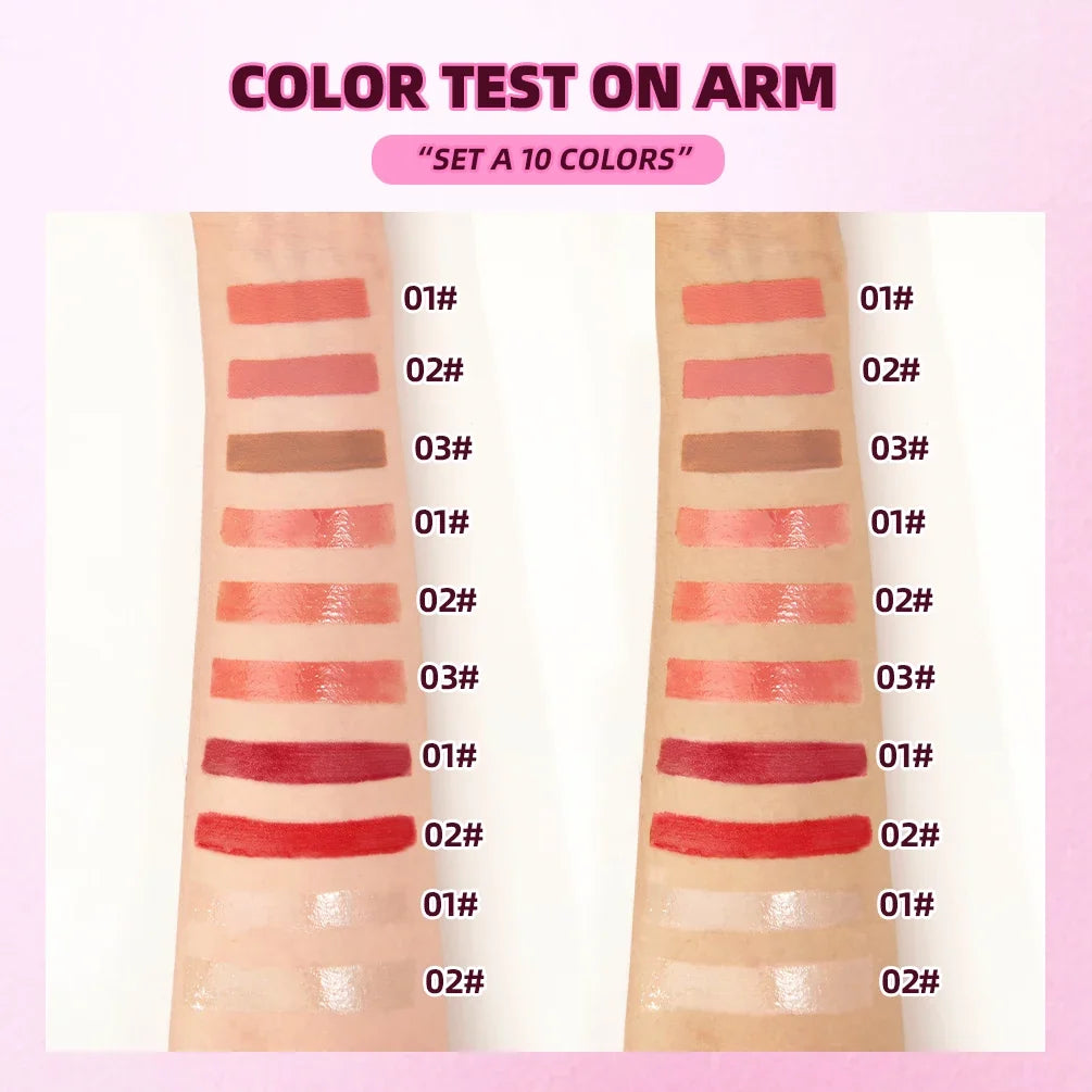 QIBEST Matte Velvet Liquid Lipstick – Non-Sticky Long-Lasting Liquid Lipstick Qme