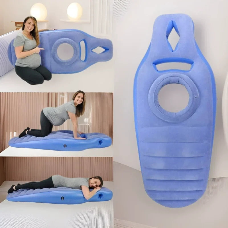 Inflatable Pregnancy Pillow Yoga Mat – 170×65CM, 3 Colors Inflatable Pregnancy Mat Qme