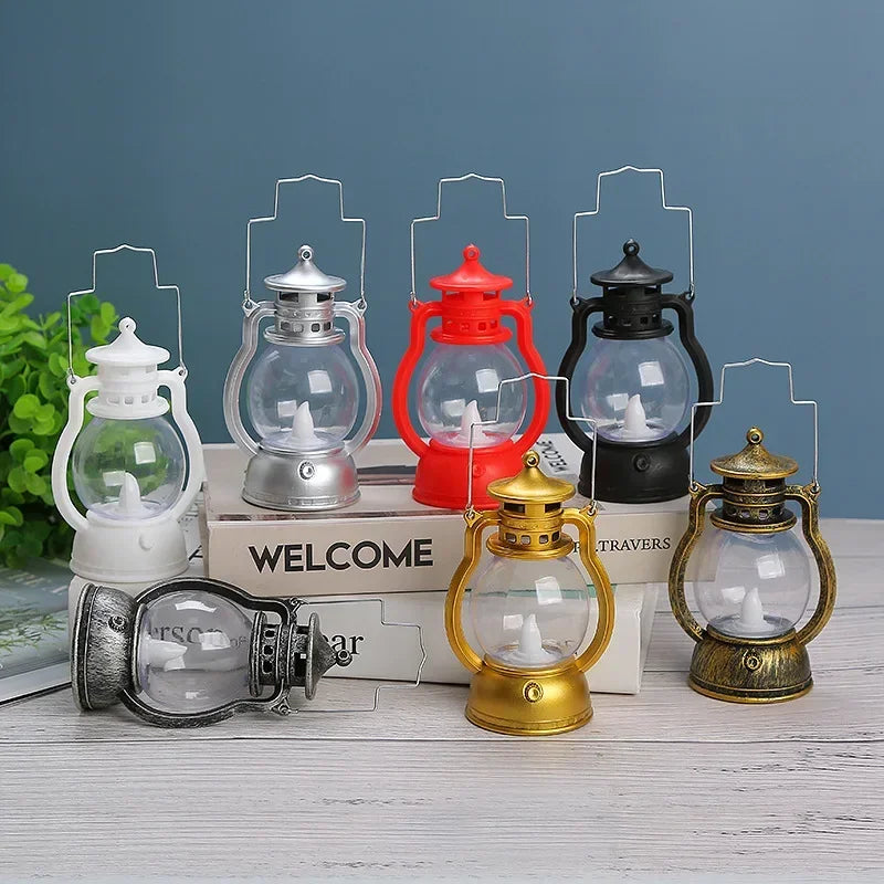 Retro Vintage LED Lantern – 7 Colors | Christmas & Home Décor Decorative LED Lantern Qme
