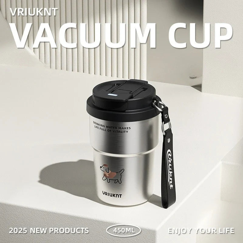 Ceramic Inner Lined Straw Tumbler Coffee Cup | 4 Colors Straw Tumbler Qme