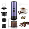 B15C Portable Espresso Machine – Nespresso & Dolce Gusto Portable Espresso Machine Qst Purple