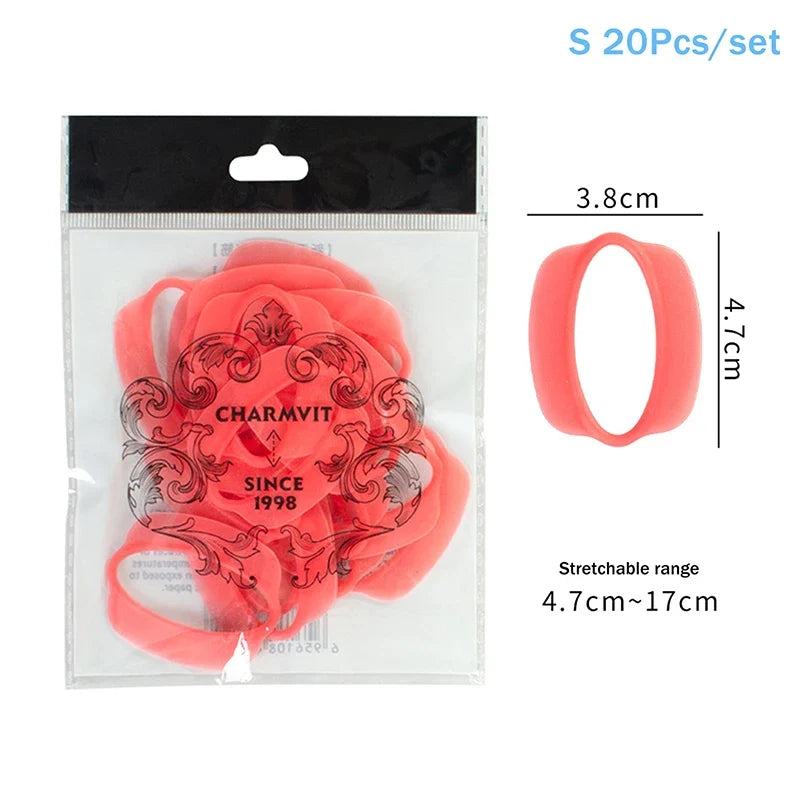 Silicone Perm Bands for Hair Rods – Heat Resistant & Traceless Perm Rod Bands Qme S
