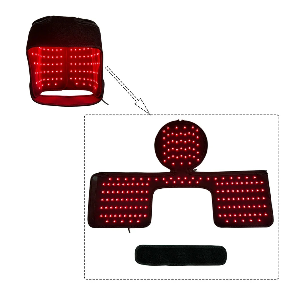 Jecaliz 660nm & 850nm Red Light Hair Growth Therapy Cap Hair Growth Therapy Cap Qst