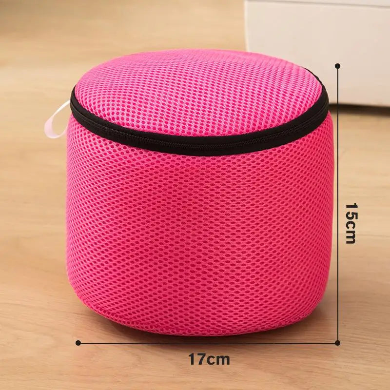 Reusable Mesh Laundry Bag – No-Snag Zipper for Delicates Mesh Laundry Bag Qst Pink