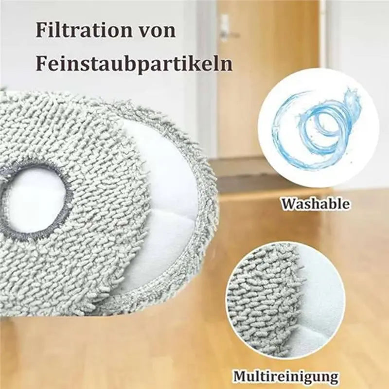 Replacement Mop Cloths for Ecovacs X5 PRO OMNI & X5 OMNI 6pk Robot Vacuum Accessory Qst