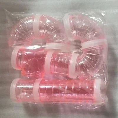 U-Shaped Hamster Cage Tunnel – DIY Plastic Pipe Connector Hamster Cage Tunnel Qme pink