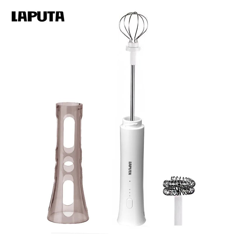 Wireless Automatic Milk Frother & Latte Art Maker – White Milk Frother Qme WHITE
