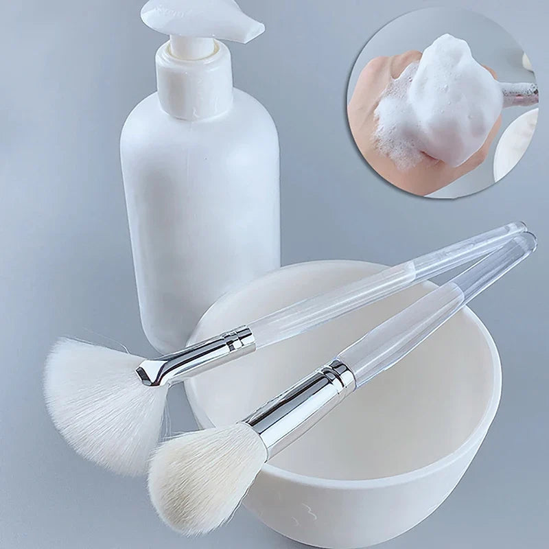 Face Massage Wash Brush & Mask Applicator | Skin Care Tool Facial Cleansing Brush Qme