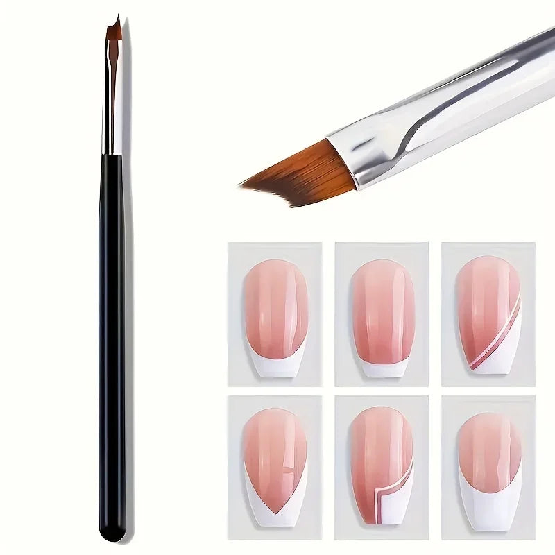 3-Piece Nail Gradient Brush Set – Acrylic Dipping & Liner Pens Nail Art Brush Set Qme