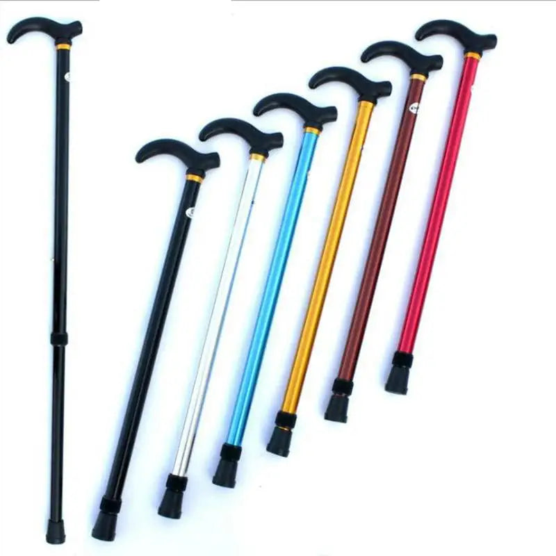 Adjustable 2-Section Aluminum Walking Stick – Anti-Skid Cane Adjustable Walking Cane Qme