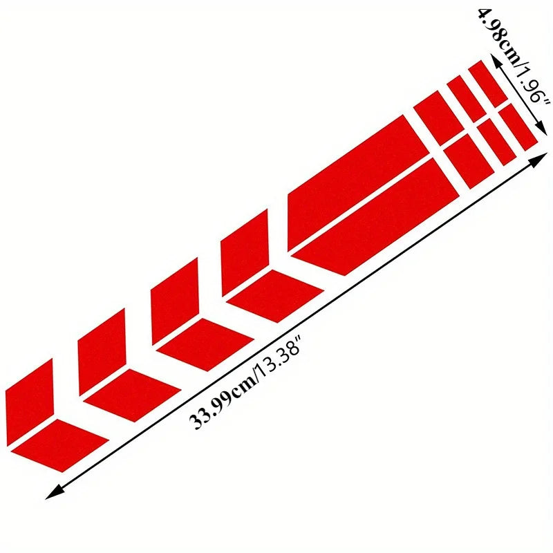 Reflective Motorcycle Fender Arrow Stickers – Waterproof Decals Motorcycle Decals Qme