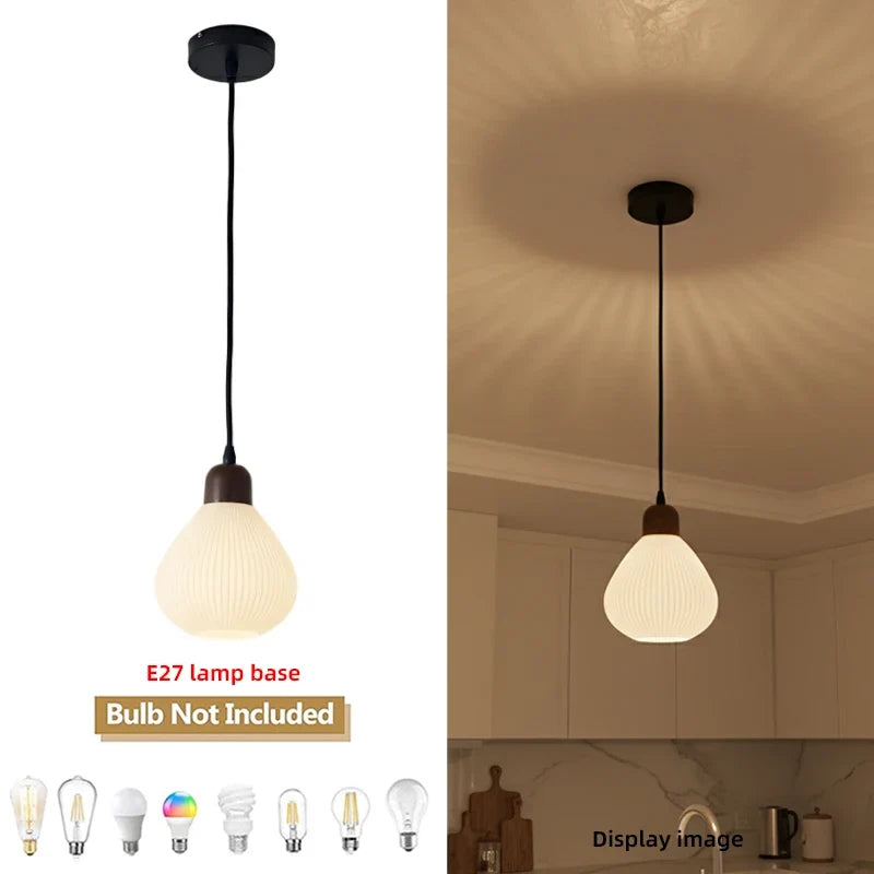White Glass Pendant Light – Kitchen, Dining Room & Bar Lamp Glass Pendant Light Qme 1light