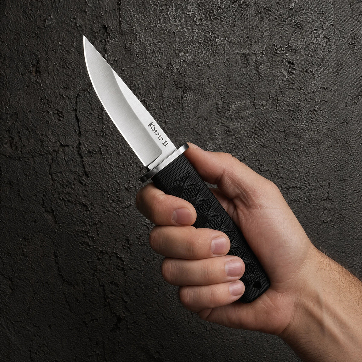 Portable Camping Knife – Steel Blade & Rubber Handle Outdoor Tool Camping Knife Qst