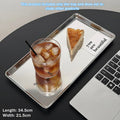 Nordic Stainless Steel Dessert Plate & Snack Serving Tray Serving Tray Qme 4