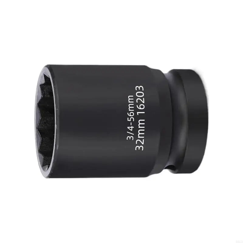 12-Point Impact Socket 3/4" Drive | High-Strength Carbon Steel Impact Socket Qme