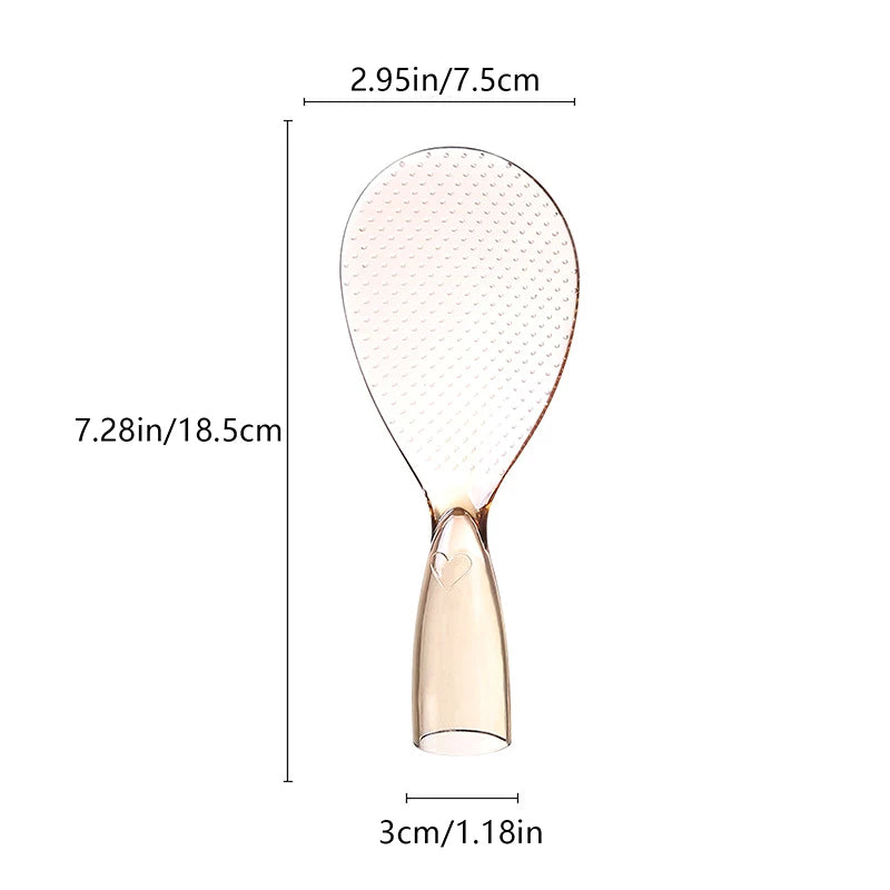 Non-Stick Standing Rice Spoon – Heat-Resistant PC Scoop Rice Spoon Qst