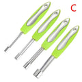 4-Piece Stainless Steel Fruit Pitting & Coring Tool Set Fruit Coring Tool Qme Yellow B