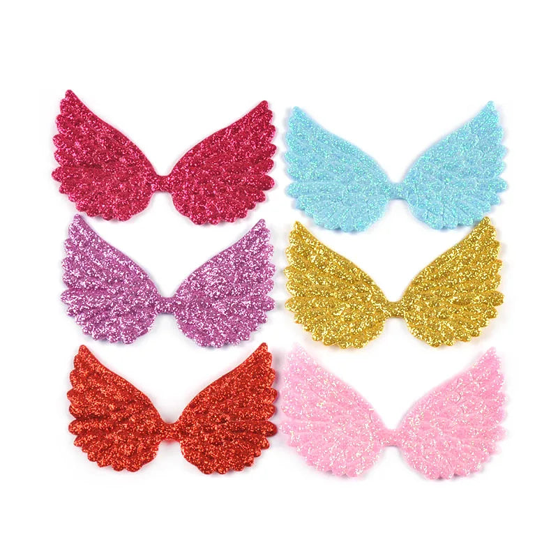 Glitter Wing Patches for Headwear, DIY Crafts & Scrapbooking Craft Patches Qme