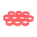 Barber Shears Silicone Finger Ring Grips Inserts – 15 Colors Scissor Finger Grips Qme Red