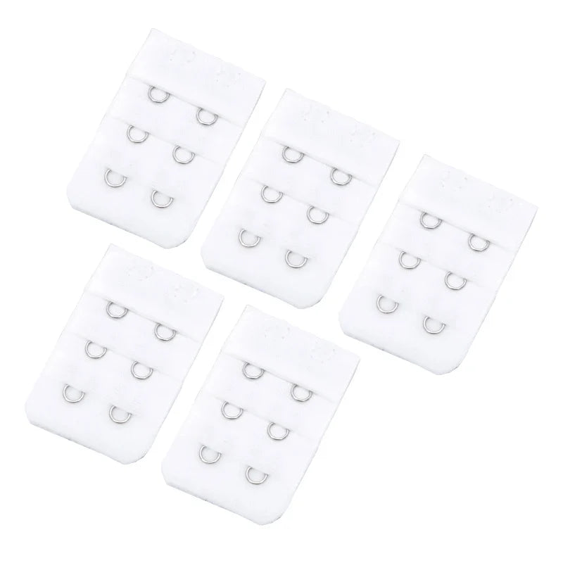 Women's Bra Extender 2 Hook 3 Row Strap Extension – 8 Colors Bra Extender Qme WHITE one size