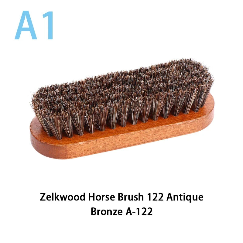 Horsehair Polishing Brush – Shoe, Leather & Wood Care Shoe Polish Brush Qme style 1
