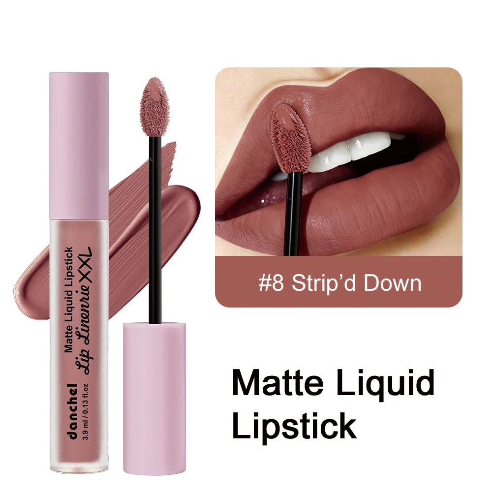 Matte Liquid Lip Gloss 16H Long Wear Transfer-Proof Arrow Tip Matte Liquid Lip Gloss Qst 08