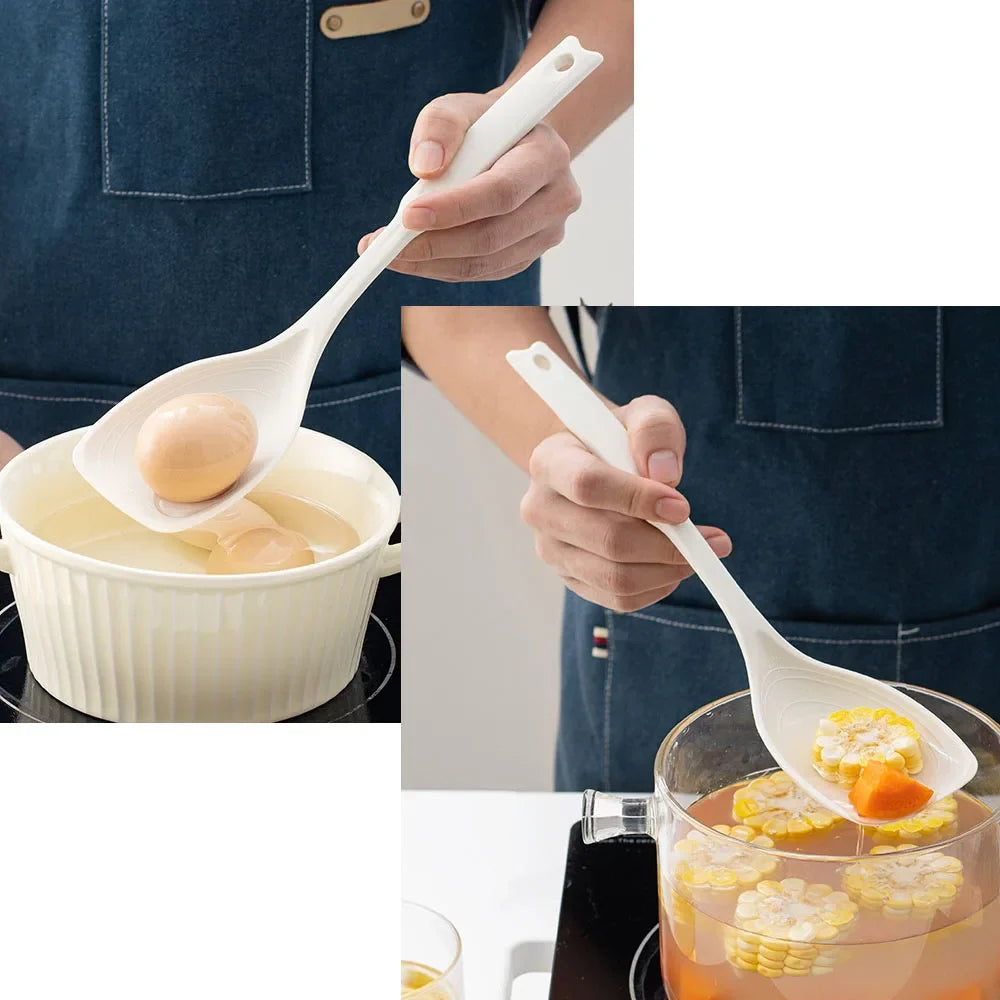 Large Silicone Cooking Spatula Spoon – Non-Stick & Heat Resistant Silicone Spatula Spoon Qme