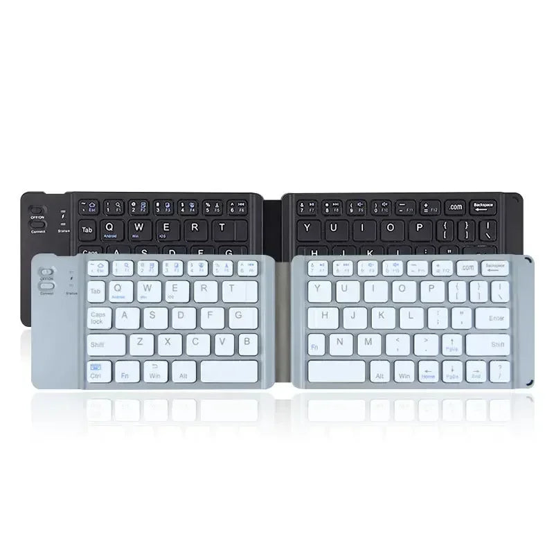 Wireless Folding Bluetooth Keyboard with Touchpad | iOS Android Folding Bluetooth Keyboard Qme
