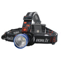 BORUiT 1000LM Zoomable LED Headlamp – IPX5 Waterproof Torch LED Headlamp Qst BLUE