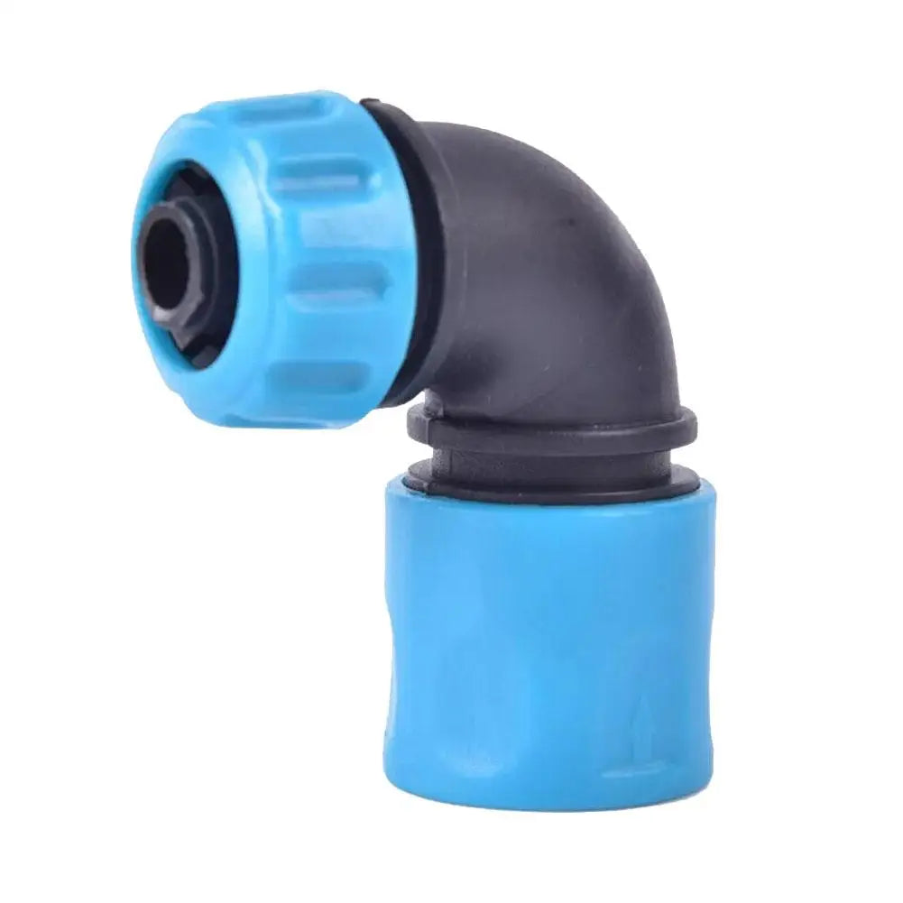 Garden Hose Elbow Quick Connector – Irrigation & Car Wash Hose Quick Connector Qme 1pc Blue