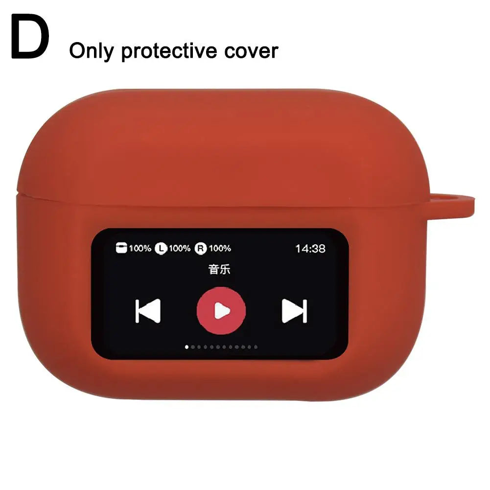 Silicone AirPods A9 Pro Case – Shockproof Anti-Slip Full Cover Earbuds Protective Case Qme D