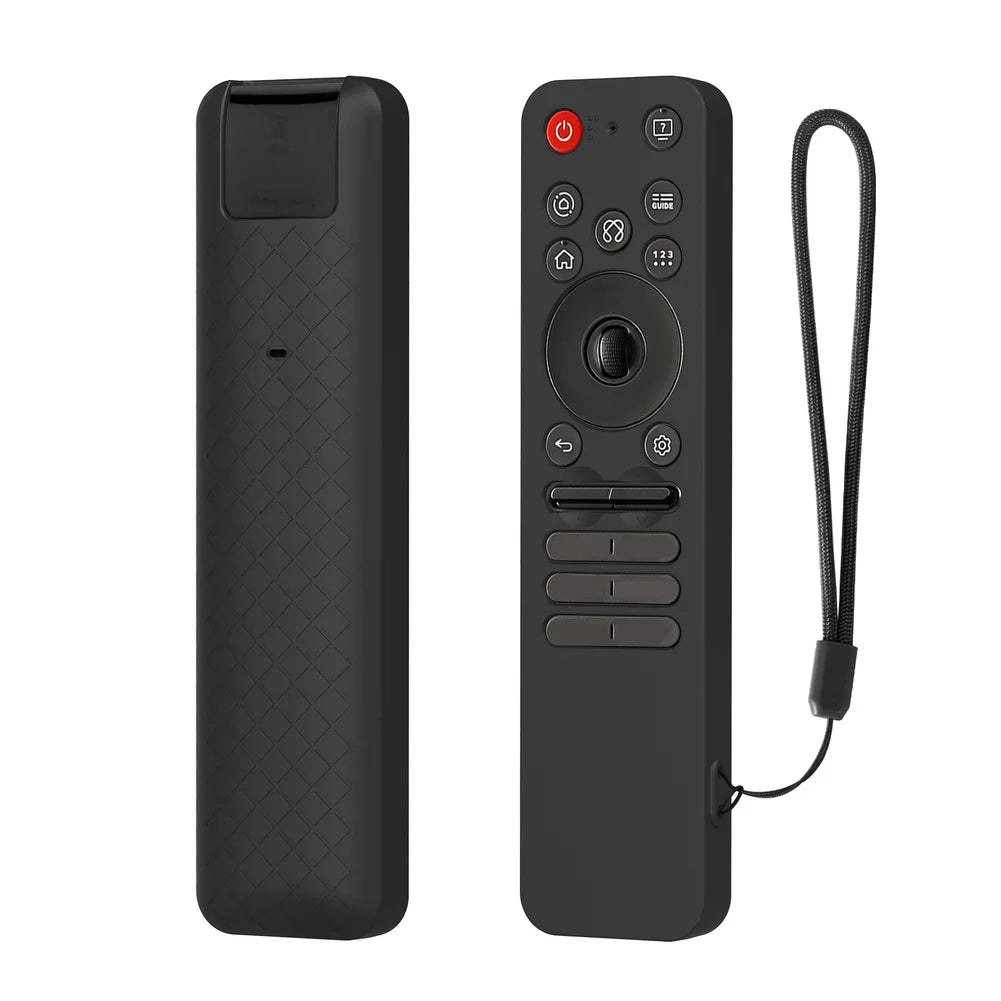 Silicone Case for LG MR25GA 2025 Smart TV Remote | 5 Colors Remote Control Case Qme Black