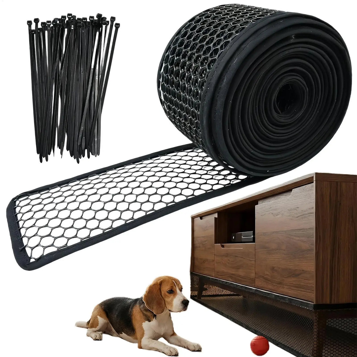 Under Sofa Blocker – Cuttable Furniture Gap Barrier for Kids & Pets Furniture Gap Blocker Qme Black